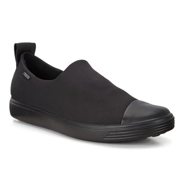 Ballerinas Ecco Soft 7 Impermeables Slip On Mujer Negras | 573-AKSHNC