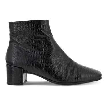 Botas Ecco Shape 35 Squared Ankle Mujer Negras | 720-EPMKNH