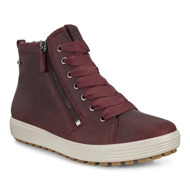 Botas Ecco Soft 7 Tred Impermeables Hi Mujer Marrones | 026-UKMGPX