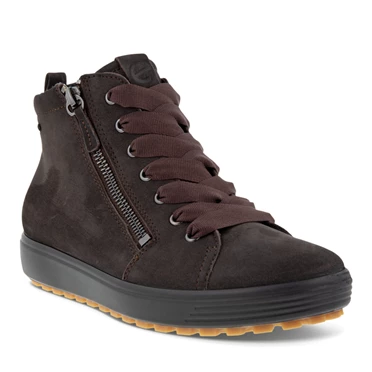 Botas Ecco Soft 7 Tred Impermeables Hi Mujer Gris | 184-KYZXEB