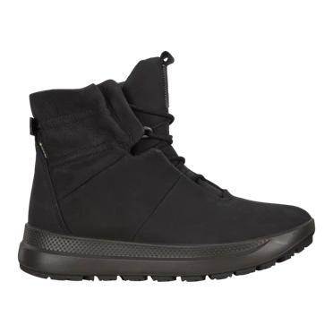 Botas Ecco Solice Encaje Up Mid Impermeables Pl Mujer Negras | 924-GNOHSJ