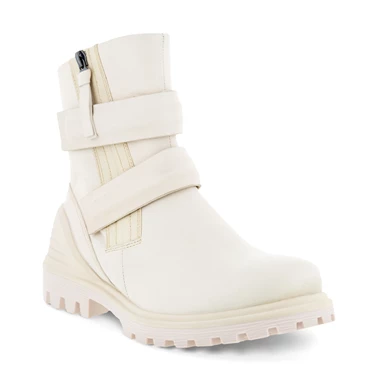 Botas Ecco Tredtray Moto Mujer Blancas | 317-FQSZXH