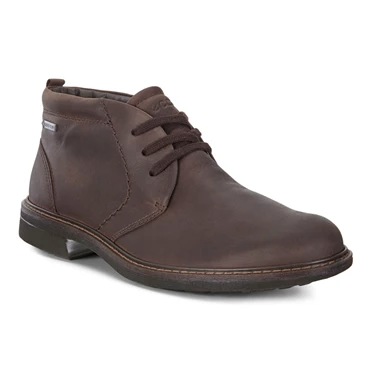 Botas Ecco Turn Impermeables Chukka Encaje Up Hombre Marrones | 142-MVZFXI