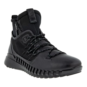 Botas Ecco Zipflex High Tops Hombre Negras | 824-GWLKUJ