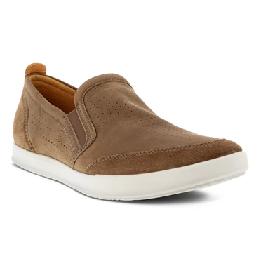 Mocasines Ecco Collin 2.0 Retro Slip On Hombre Marrones | 186-PYWSHQ