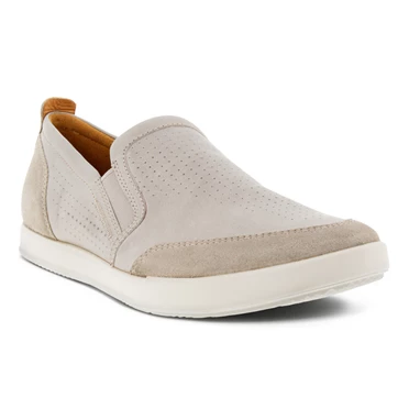 Mocasines Ecco Collin 2.0 Retro Slip On Hombre Gris | 627-GZKSHT