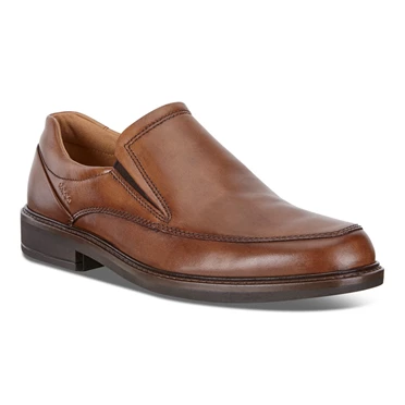 Mocasines Ecco Holton Apron Puntera Slip On Hombre Marrones | 870-IPBONZ