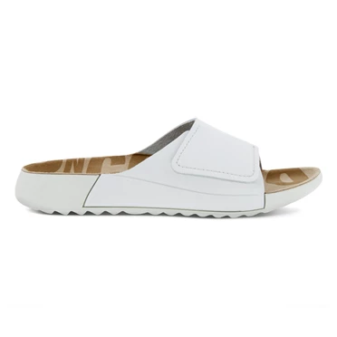 Sandalias Ecco 2nd Cozmo One Band Chanclas Mujer Blancas | 570-ENOICR