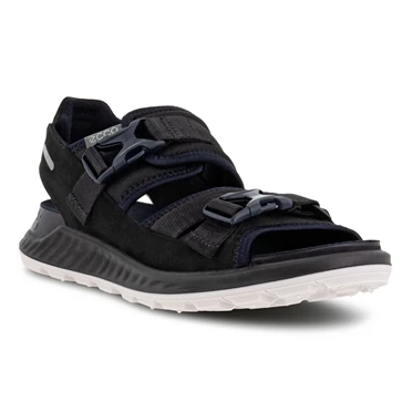 Sandalias Ecco Exowrap 2 Correa Hebilla Mujer Negras | 475-BCPDOS