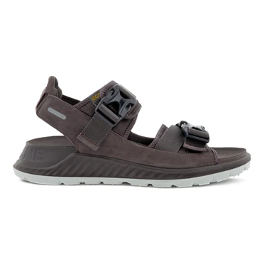 Sandalias Ecco Exowrap 2 Correa Hebilla Hombre Gris | 589-ATVHJK