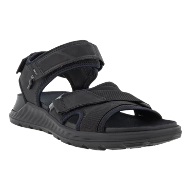 Sandalias Ecco Exowrap 3 Correa Hombre Negras | 284-ITDUHP