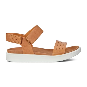 Sandalias Ecco Flowt Planos Mujer Marrones / Gris | 705-XZWQSV