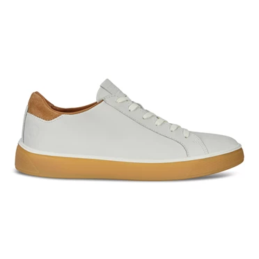 Zapatillas Ecco Calle Tray Classic Hombre Blancas | 925-WJSNZE