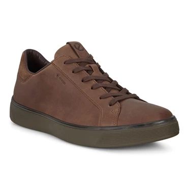 Zapatillas Ecco Calle Tray Impermeables Hombre Marrones | 253-OKEJDL