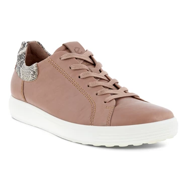 Zapatillas Ecco Soft 7 Calle 2.0 Mujer Marrones | 897-UFXPCR