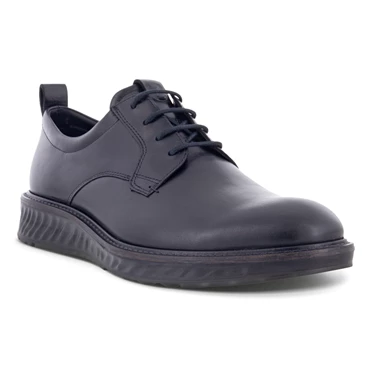 Zapatillas Ecco St.1 Hybrid Plain Puntera Impermeables Hombre Negras | 572-TQHCFU