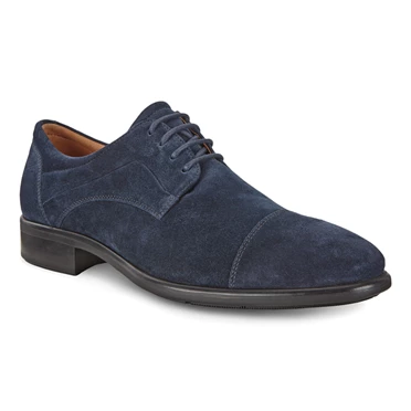 Zapatos Casuales Ecco Citytray Cap Puntera Hombre Azules | 674-THLNVJ