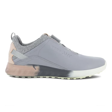 Zapatos Casuales Ecco S-three Boa Mujer Plateadas Gris / Rosas | 049-YAZQOB