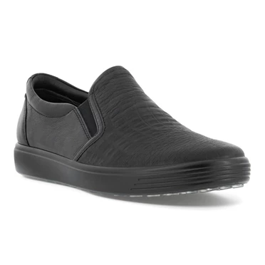 Zapatos Casuales Ecco Soft 7 Calle Slip On Mujer Negras | 064-CHKTJI