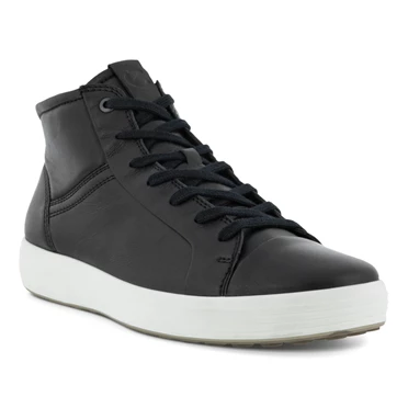 Zapatos Casuales Ecco Soft 7 City High Tops Hombre Negras | 586-GFLJKD