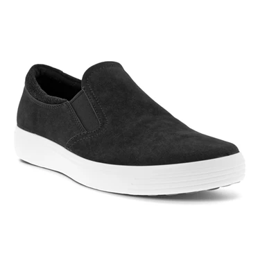 Zapatos Casuales Ecco Soft 7 Slip On 2.0 Hombre Negras | 057-ZTOSEX