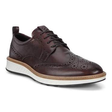 Zapatos Casuales Ecco St.1 Hybrid Brogue Hombre Gris | 563-AUXCDP