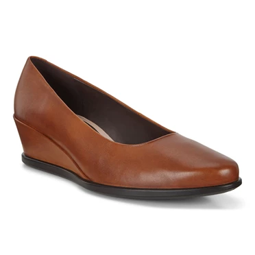 Zapatos De Salon Ecco Shape 45 Wedge Mujer Naranjas | 380-XSAJVH