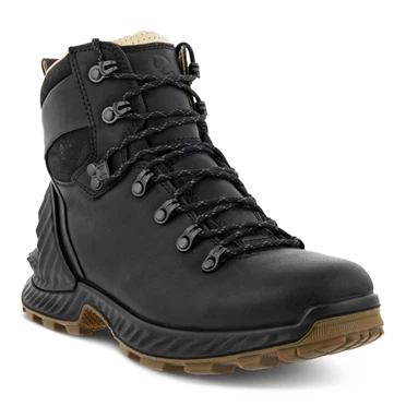 Zapatos De Senderismo Ecco Exohike Retro Hiker Hombre Negras | 392-NGLHFZ