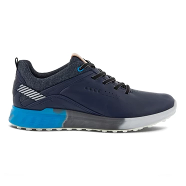 Zapatos de Golf Ecco S-three Spikeless Mujer Azules | 910-YTGSXQ